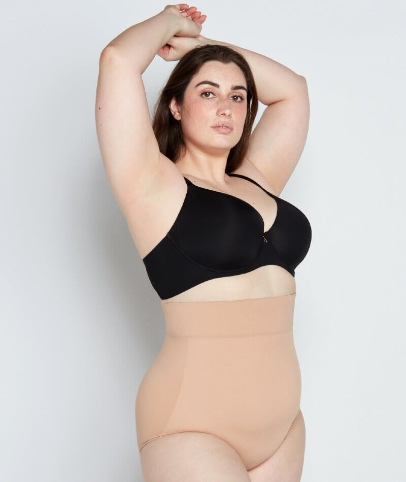 CORE CONTROL HIGH-WAISTED BRIEF | CLAY