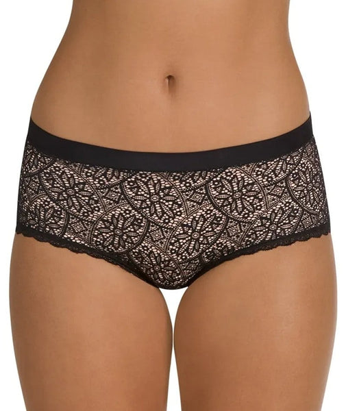 Underbliss Invisibliss No Show Seamless Full Brief - Black - Curvy