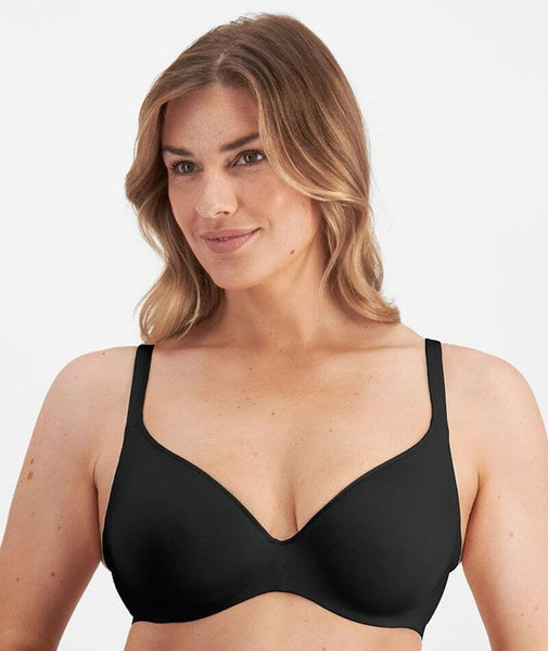 Wacoal Women's Clear and Classic Contour Bra, Black, 34DDD at