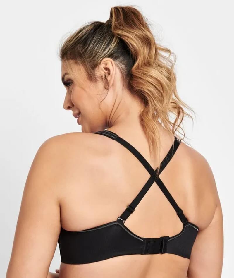 BACK Sports bra - strong support BLACK