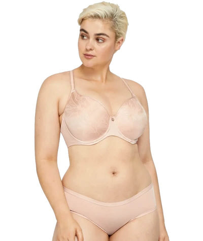 Berlei Lift and Shape T-Shirt Underwire Bra - Contemporary Floral Pearl Nude