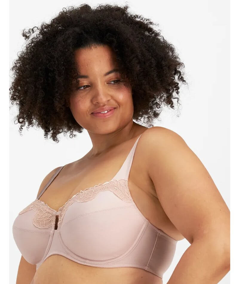 Lamious Front Closure Bra, Plus Size Lace Full Coverage Front