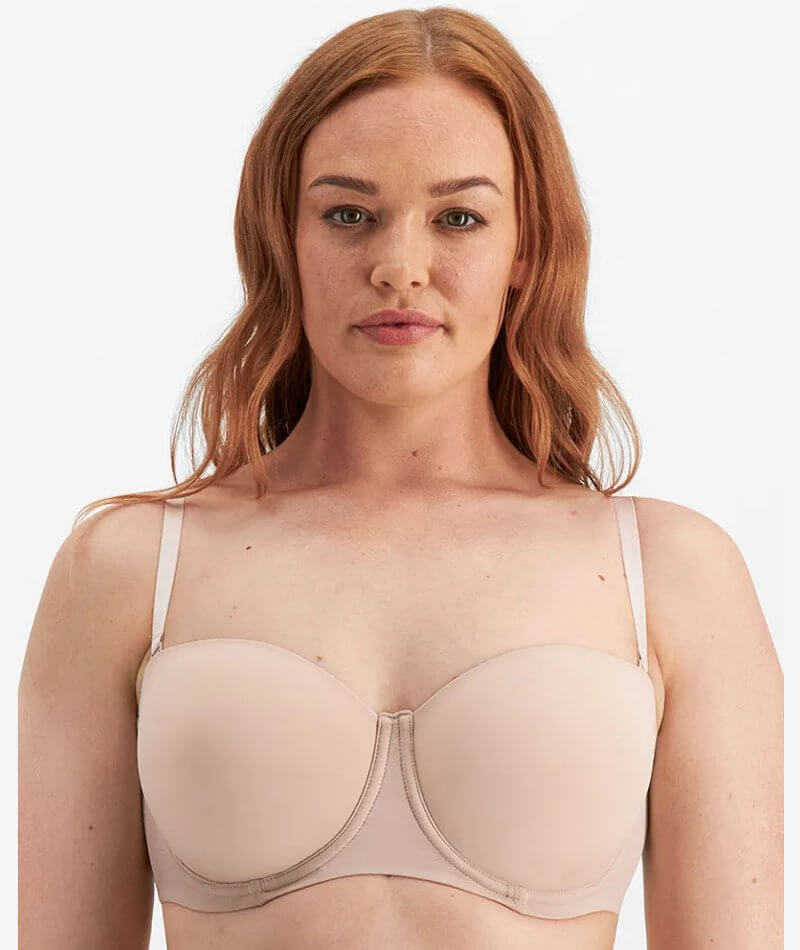 Bonds Women's Invisi Full Bust T-Shirt Bra - Nude - Size 8DD
