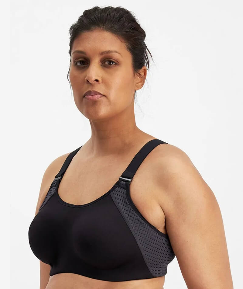 Plus Size Sports Bra in India  Plus size sports bras, Sports bra, Black  sports bra