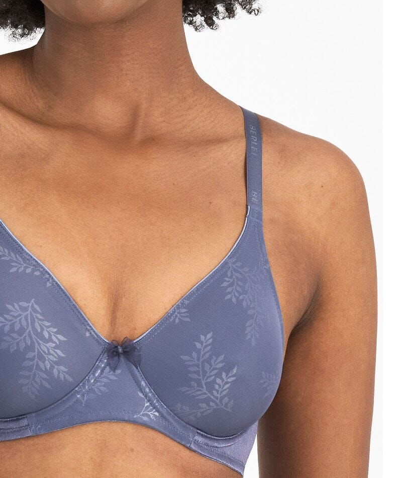 Buy Calvin Klein women brand logo padded bra grey navy combo Online