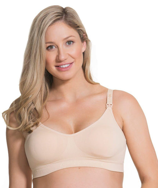 Full Coverage Seamless Nursing & Maternity Bra (d+ Cup Sizes) - Nude, M