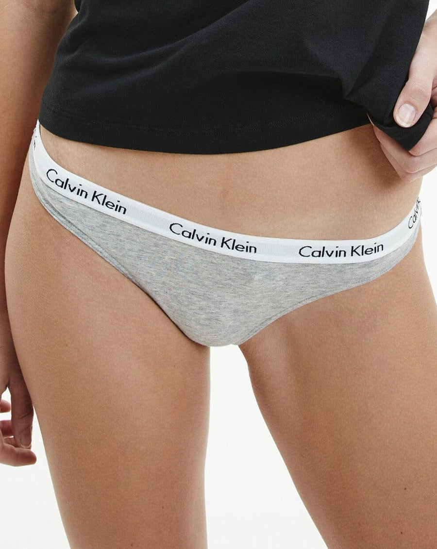 CALVIN KLEIN 3 Pack Carousel Thong Women's CK Panties Cotton Underwear New