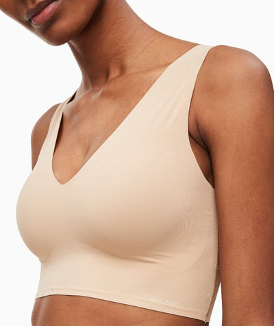 Calvin Klein Women's Plus Size Invisibles V-Neck Comfort Bralette