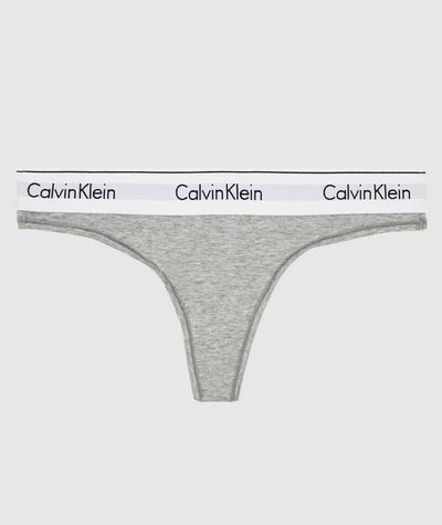- Thong Modern Klein Bras Heather Calvin Cotton - Curvy Grey