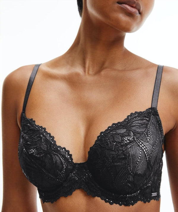 Calvin Klein Women's Seductive Comfort with Lace Strapless Bra, Black, 32B  : : Clothing, Shoes & Accessories