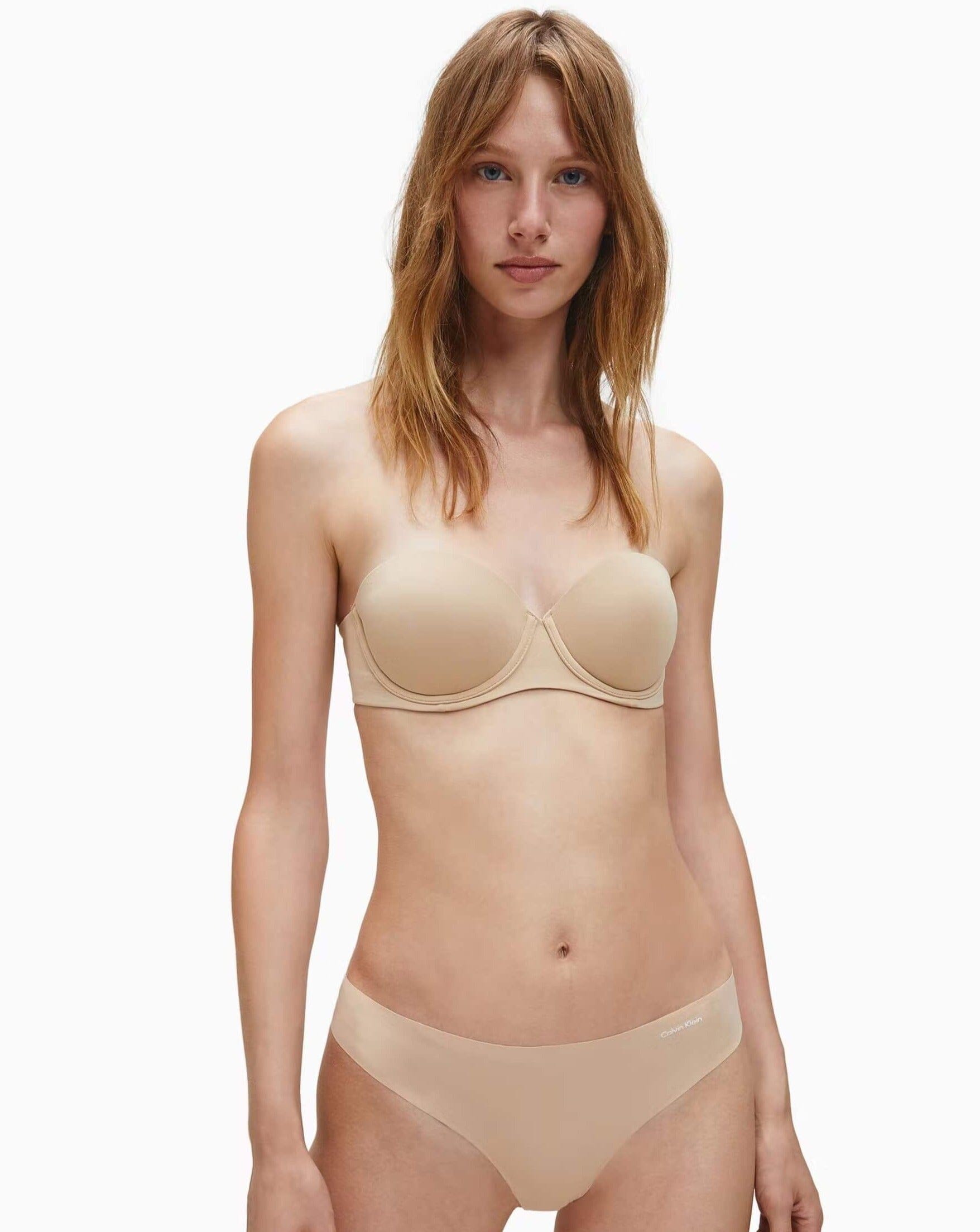 Buy Calvin Klein Underwear Branded Strap Padded Push Up Bra - NNNOW.com