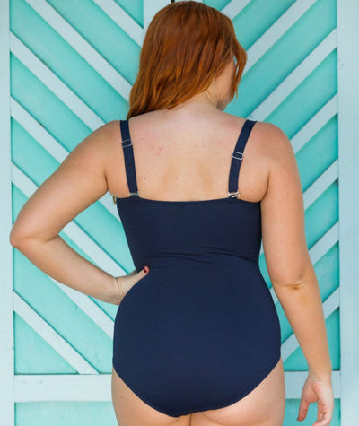 Capri Twisted Delight Swimsuit, Navy