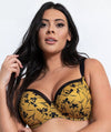 Curvy Kate Artisan Balcony Bra - Ochre/Black Yellow Bras