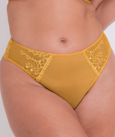 Buy Orange Lace Extra High Leg Knickers 2 Pack from Next Luxembourg
