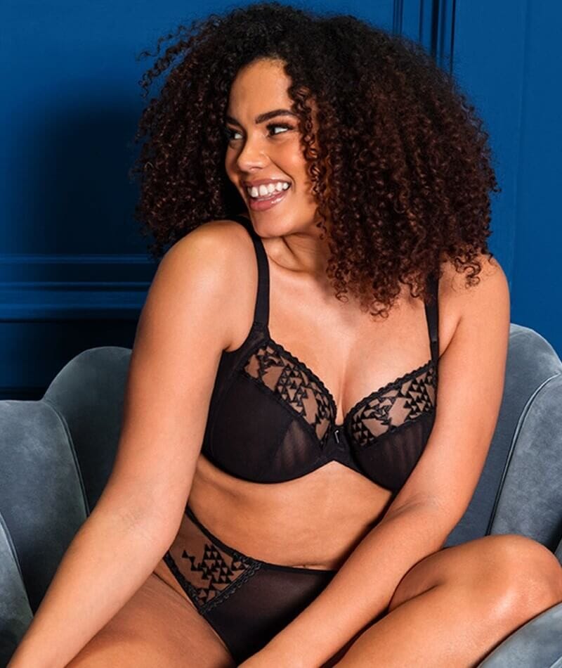 Curvy Kate Centre Stage Full Plunge Side Support Bra Black – Curvy Kate CA