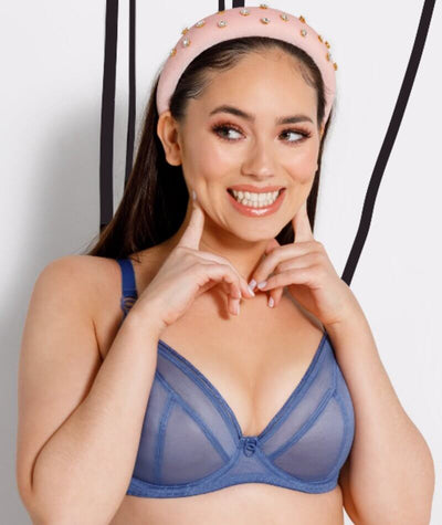 Natural Curves - Carla Sky Blue Bra up to L cup 
