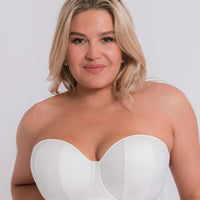 Curvy Kate Women Luxe Strapless Everyday Bra, Off-White (Ivory), 28D :  : Fashion