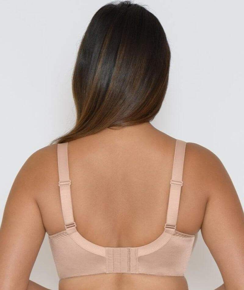 Womens Balconette Bra Plus Size Full Coverage Tshirt Seamless Underwire  Bras Back Smoothing Beige 34H