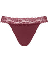 Curvy Kate Twice the Fun Reversible Thong - Oxblood/Black Knickers