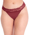 Curvy Kate Twice the Fun Reversible Thong - Oxblood/Black Knickers