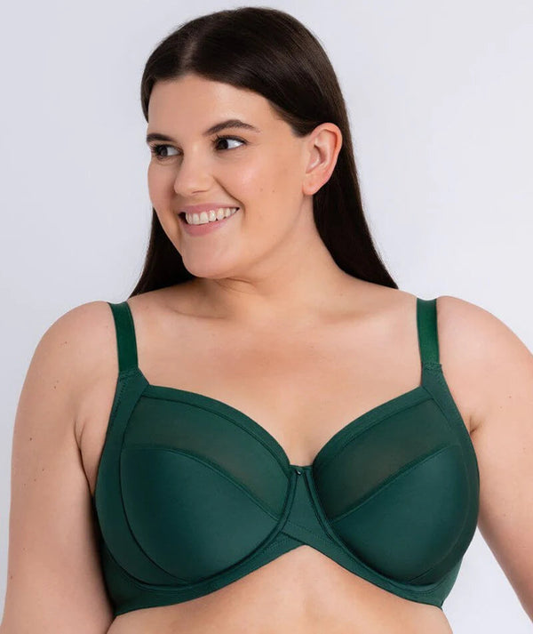 Curvy Kate Wonderfully Full Cup Bra - Forest Green - Curvy Bras