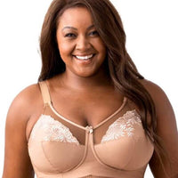 Elila Glamour Satin & Embroidery Underwire Bra (2021) 34F/Antique White :  : Clothing, Shoes & Accessories