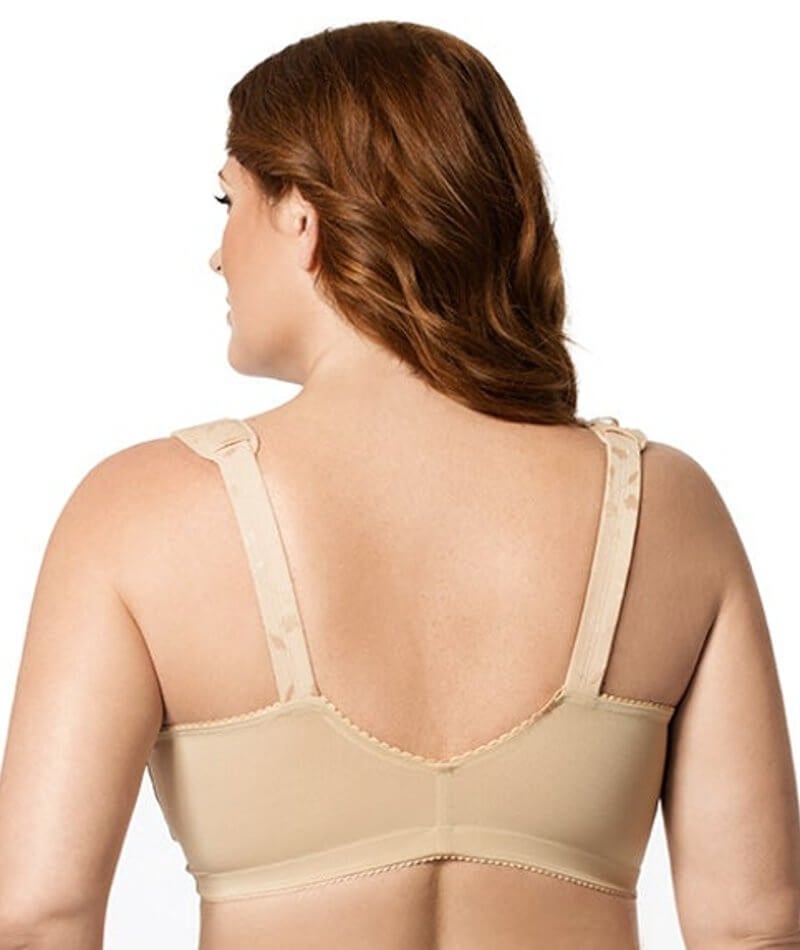 Elila Front Opening Wire-Free Posture Bra - Nude - Curvy