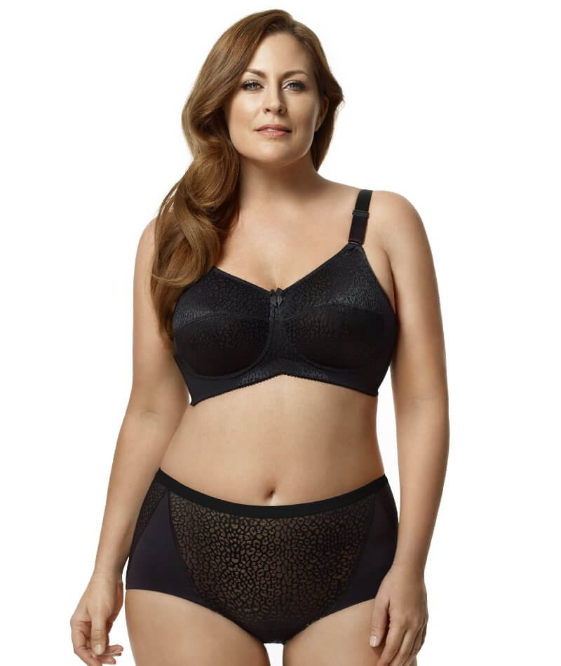 Elila Raya Smooth Lace Spacer Bra 34E, Black at  Women's