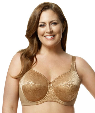  Women's Full Coverage Comfort Wire-Free Bra Plus Size (Color :  Nude, Size : 44G) : Clothing, Shoes & Jewelry