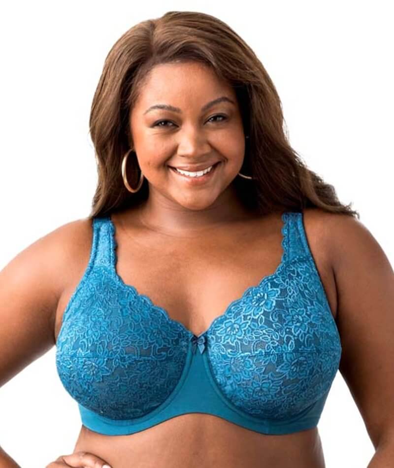 Buy A-GG Turquoise Supersoft Lace Full Cup Padded Bra - 38D, Bras