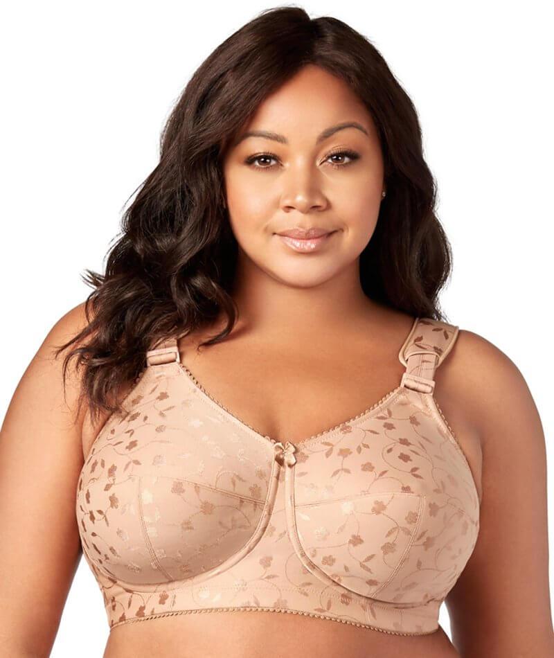 Elila Black Color 1305 Jacquard Soft cup Full Coverage Bra - Sizes 36N -  Helia Beer Co