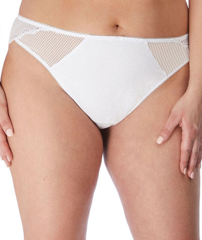 Elomi Charley Brazilian Brief - White Knickers M White