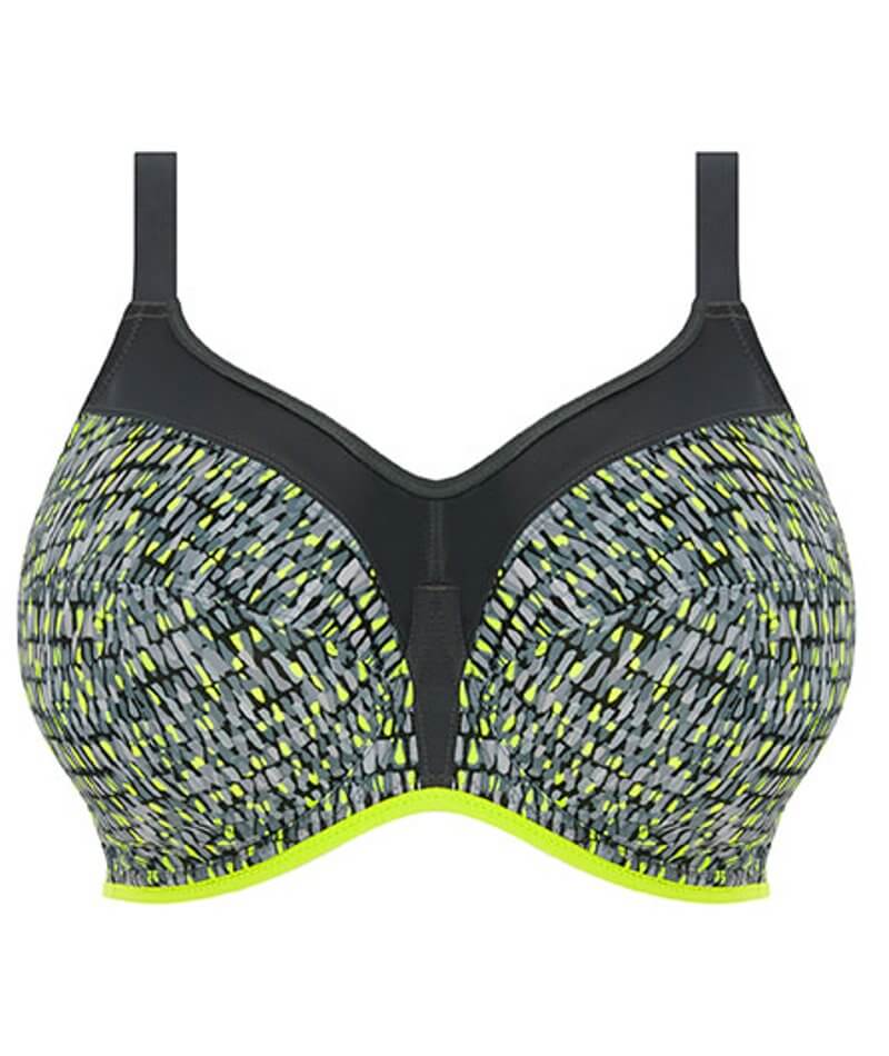 Panache Underwire Sports Bra (5021),34G,Teal/Lime at