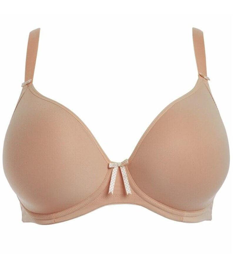 Average Size Figure Types in 36E Bra Size FF Cup Sizes Bijou by Elomi  Moulded and Seamless Bras