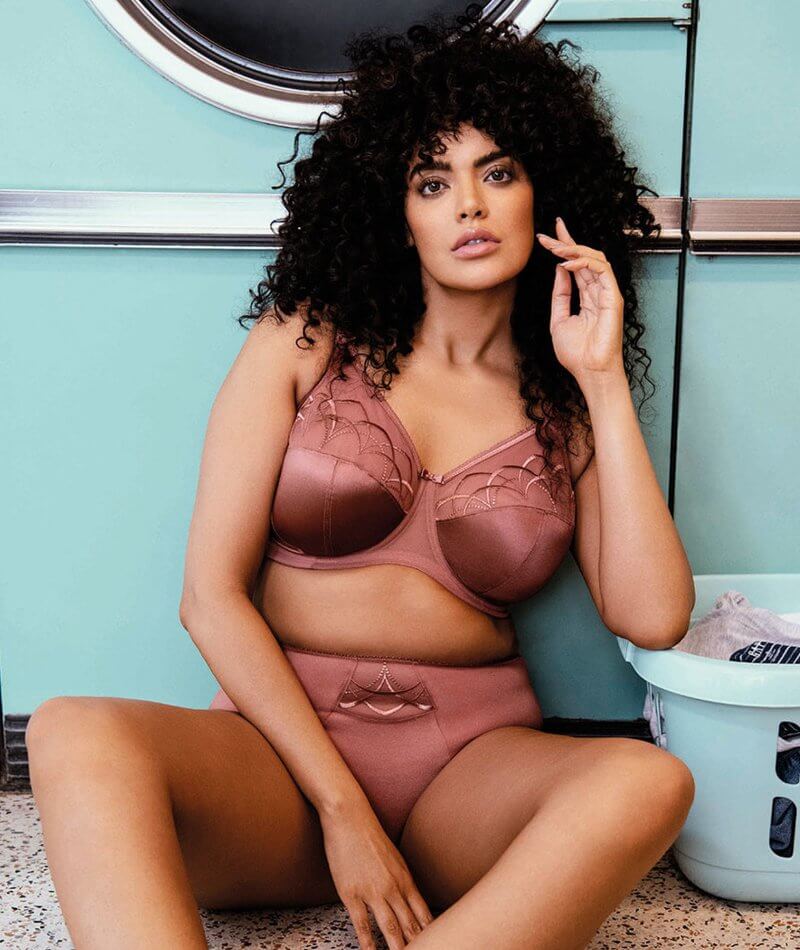 Elomi Cate Underwire Full Cup Banded Bra in Plum (PLM) FINAL SALE NORMALLY  $59