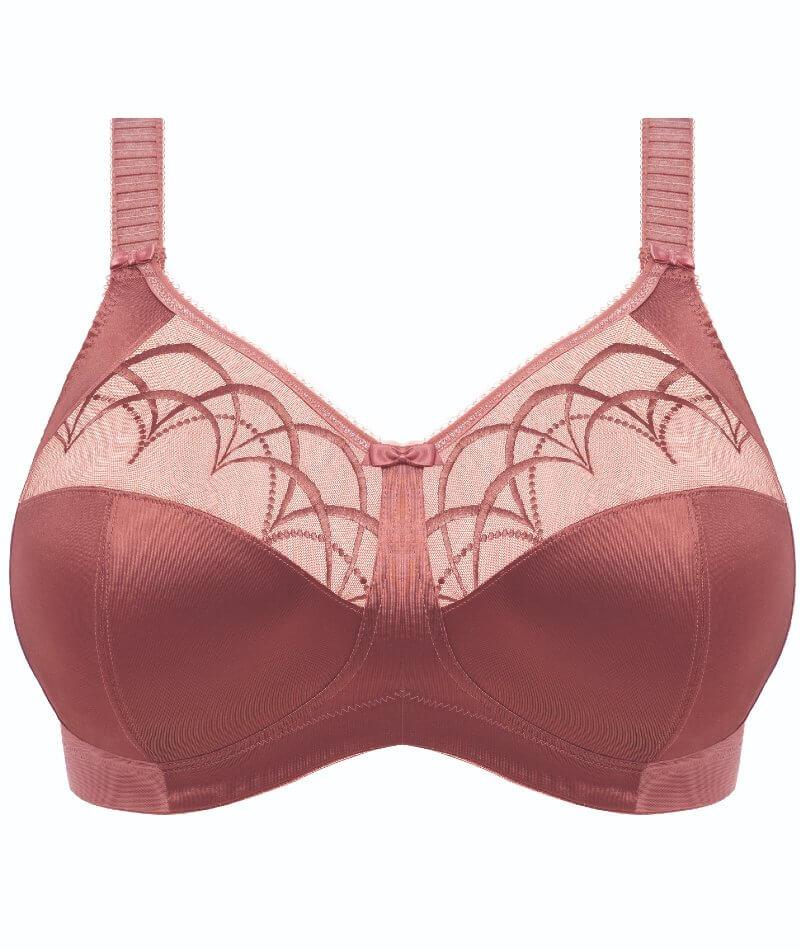 Elomi Cate Soft Cup Wire-free Bra - Rosewood - Curvy Bras