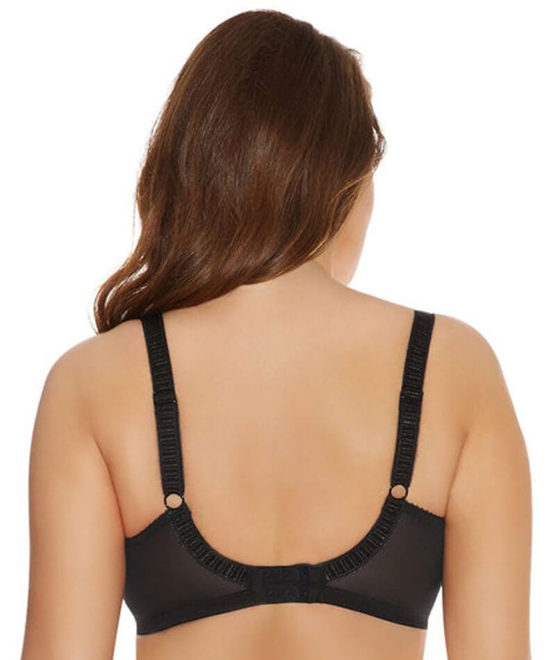 Q009 Elomi Cate Underwire Full Cup Banded Bra 42J Black