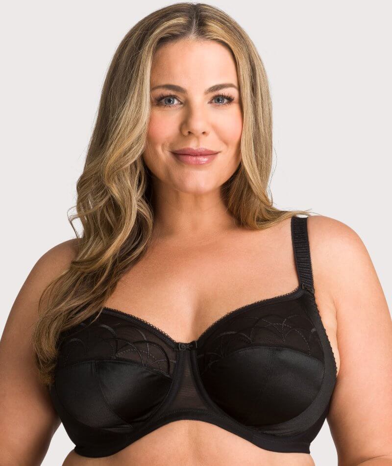 Cate Underwire Full Cup Banded Bra Black 42DD by Elomi