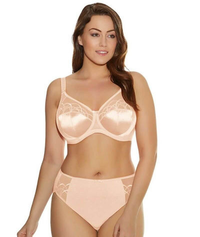 Elomi Cate Embroidered Full Cup Banded Underwire Bra (4030)- Latte
