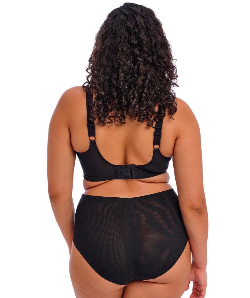 Plus Size Underwear High Waisted Sheer Brief With Velvet Polka Dots. -   Canada
