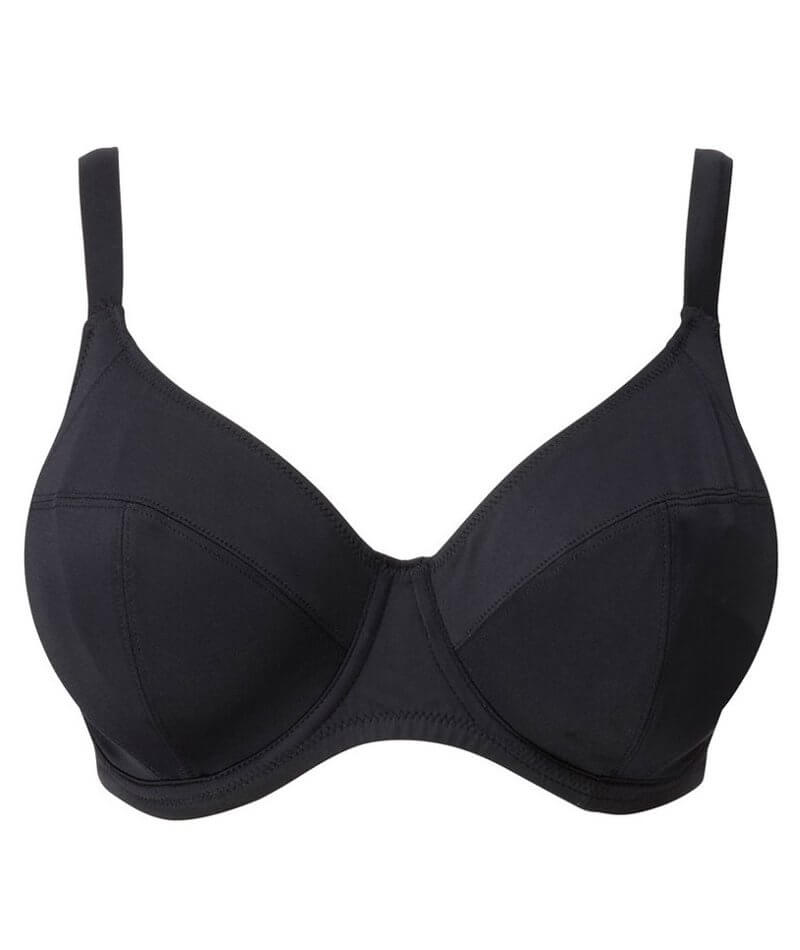 Elomi Essentials Underwired Swim Bra Bikini Top - Black Available