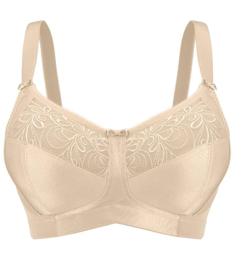 Buy Deevaz Combo of 2 Solid Plain Spacer Cup Full Coverage Bra in Nude  Colour (32B) at
