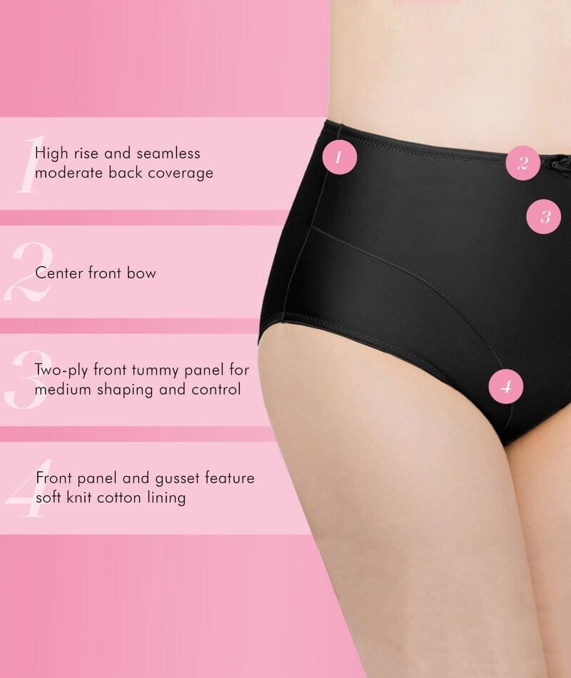  Women Spandex Seamless High Waist Tummy Tucker Panty Size Pack  Of 3