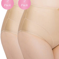 Buy Exquisite Form Control Top Shaping Panties - 2-Pack in Black