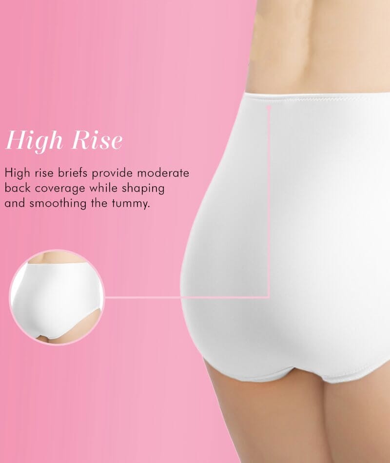 2 pack of high-waisted belly-controlling underwear for women