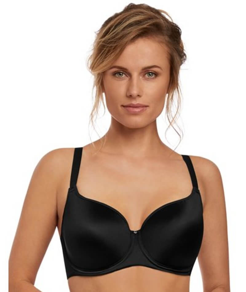 Plus Size Black Moulded Underwired T-Shirt Bra