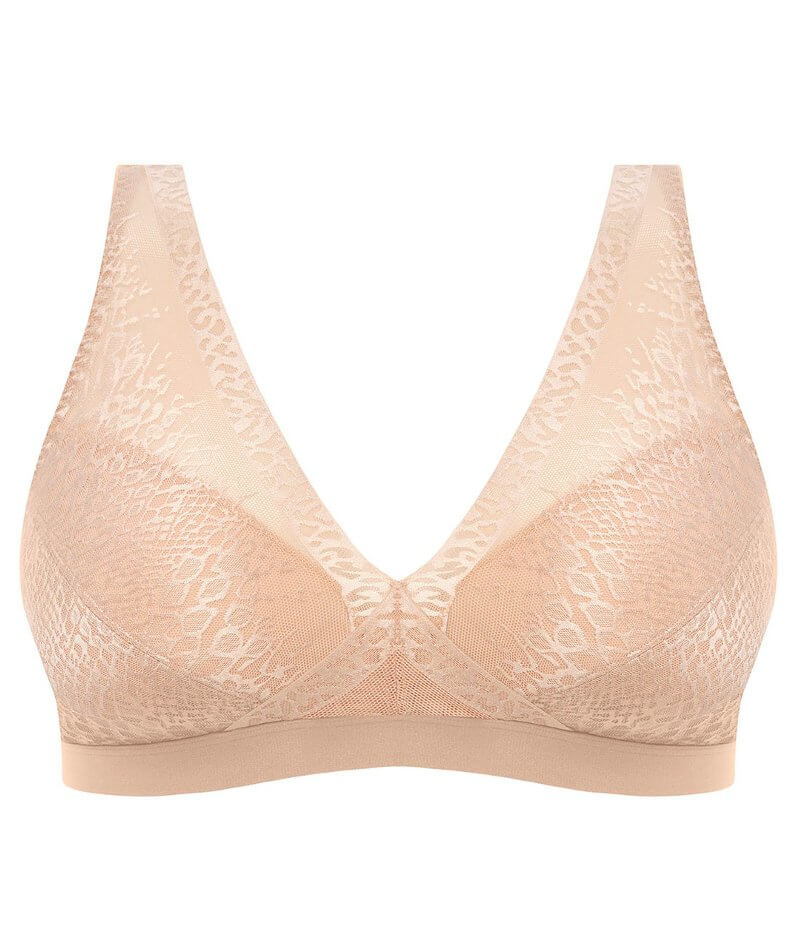 Buy ZITIQUE Women's Comfortable Ultra-thin Full Cup Non-wired Bra - Beige  Online