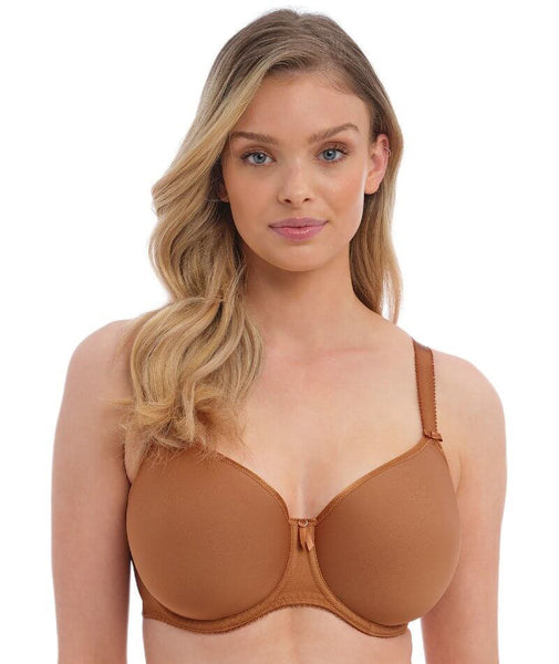 Pleasure State My Fit Lace Push-Up Plunge Bra in Cinnamon