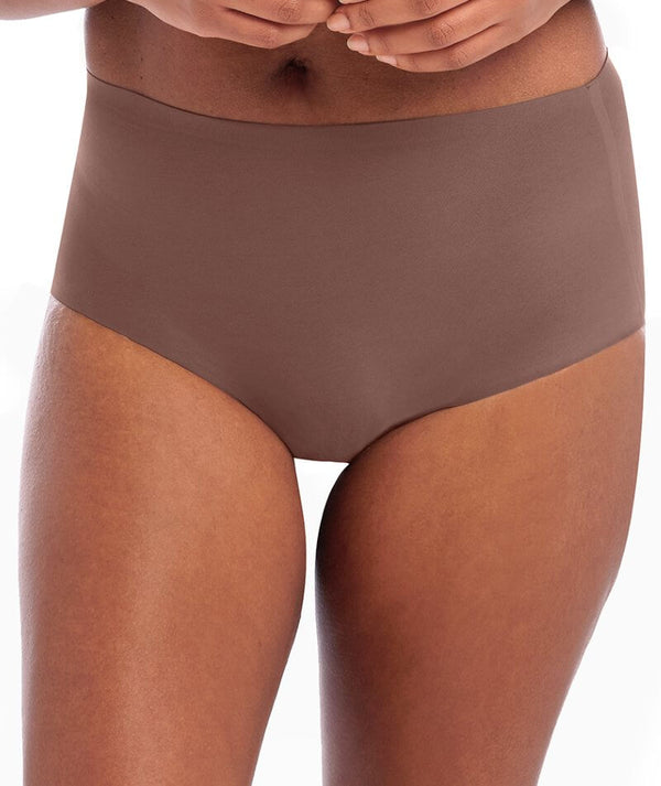 Fantasie Smoothease Invisible Stretch Full Thong , Coffee Roast