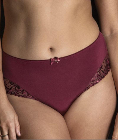 Fayreform Art Deco Allure Midi Brief - Tawny Port/Cafe Creme Knickers